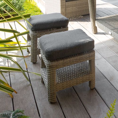 Pouf Polynésia Extérieur Havane Hespéride