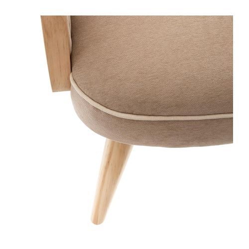 Fauteuil Pour Enfant Taupe Accoudoir Cannage H 56 Cm