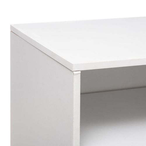 Meuble À Chaussures Design Ellie - L. 67 X H. 68 Cm - Blanc