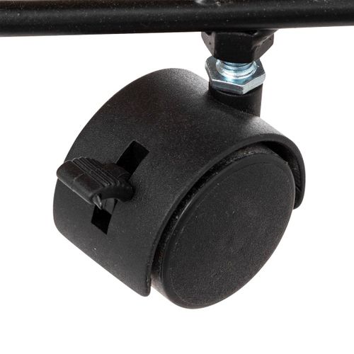 Étagère 3 Cases Sur Roues En Métal Et Bois H 73 Cm