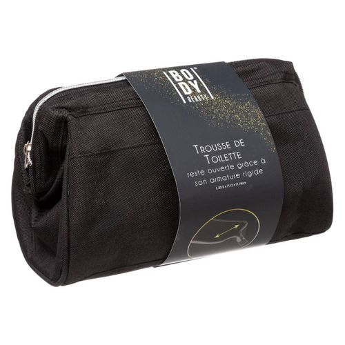Trousse De Toilette Noir Armature Rigide