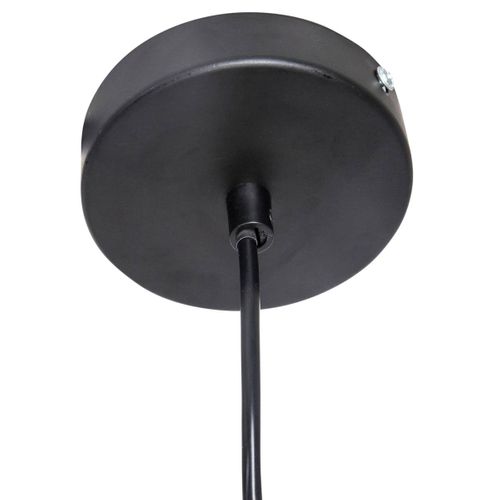Luminaire Suspension En Métal Filaire Noir D 30.5 Cm