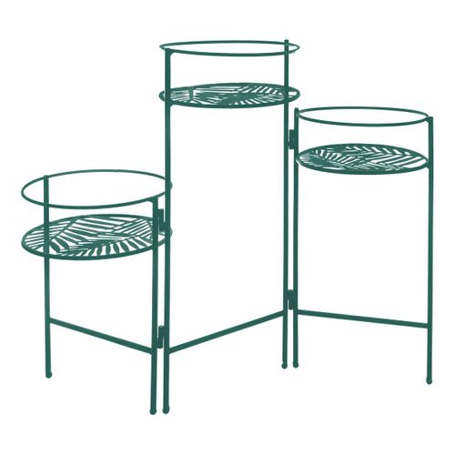 Set De 3 Portes Plantes - Métal - Noir