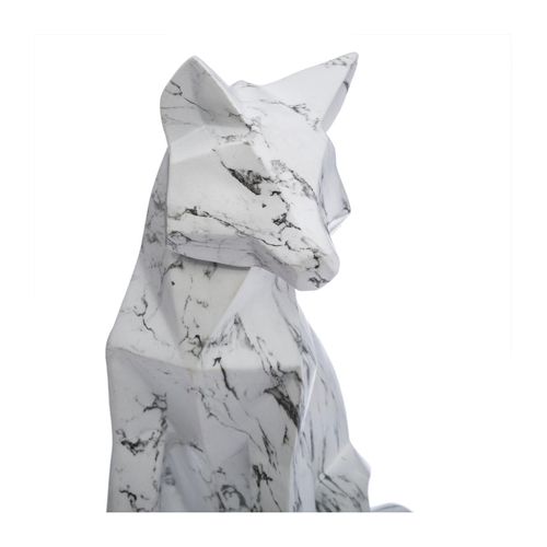 Objet Décoratif Renard Origami En Résine H 25 Cm