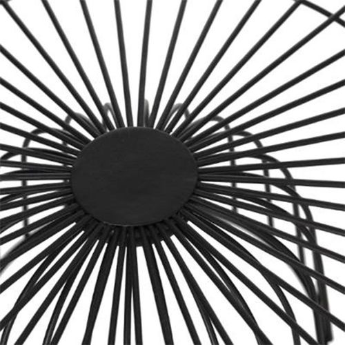 Corbeille En Métal Sur Pied 28 Cm Noir