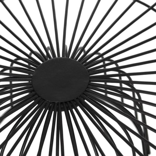 Corbeille En Métal Sur Pied 28 Cm Noir