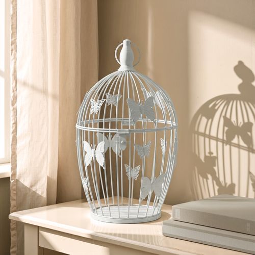 Cage GM PAPILLON Blanc