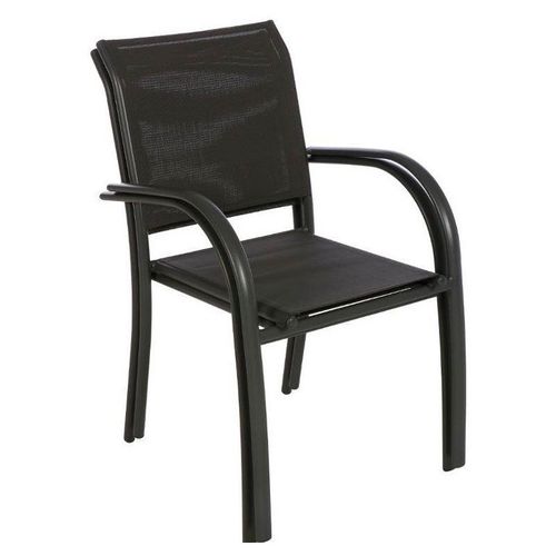 Fauteuil Empilable Piazza Hespéride Anthracite/graphite