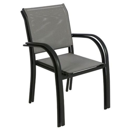 Fauteuil Empilable Piazza Hespéride Galet/graphite
