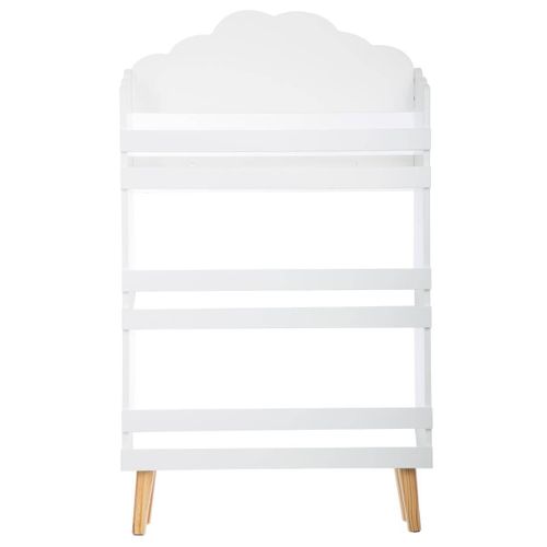 Bibliothèque Enfant Nuage Blanc 3 Étagères
