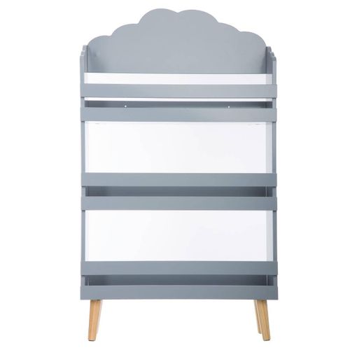 Bibliothèque Enfant Nuage Gris 3 Étagères