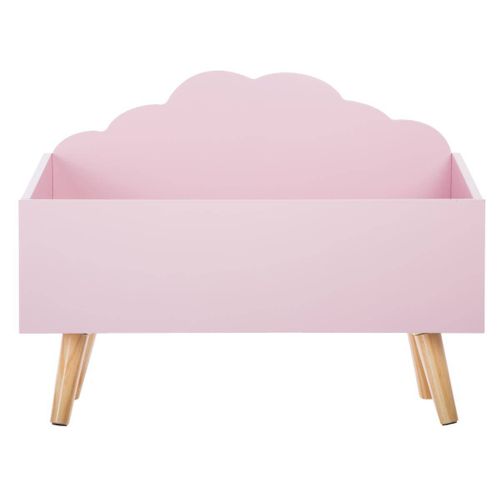 Coffre De Rangement Sur Pied Coffre à Jouet Nuage Rose
