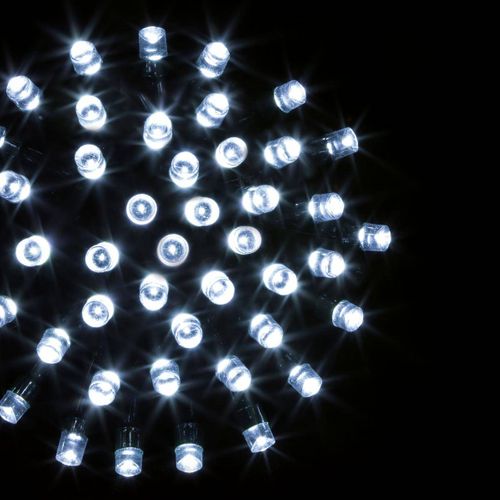 Guirlande Lumineuse Extérieur 10 Mètres 100 LED Blanc Froid 8 Jeux De Lumière