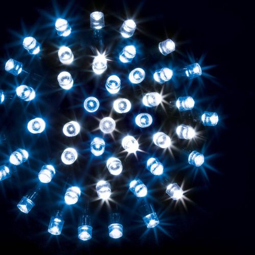 Guirlande Lumineuse Extérieur 30 M 300 LED Blanc Froid Et Bleu 8 Jeux De Lumière