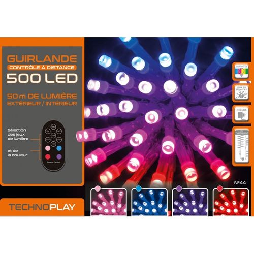 Guirlande Contrôle à Distance 500 LED 50 Mètres Variation De Couleurs