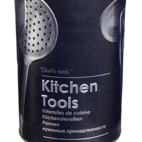 Pot à Ustensiles Métal Noir Black Edition