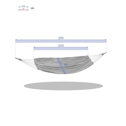 Toile De Hamac Yaqui Bleu 200x80 Cm Hespéride - Bleu