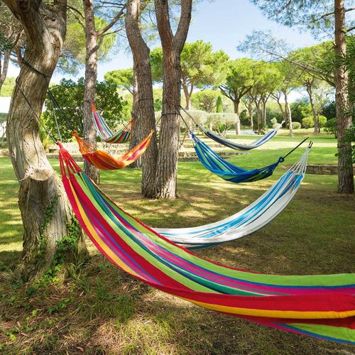 Toile De Hamac Yaqui Bleu 200x80 Cm Hespéride - Bleu