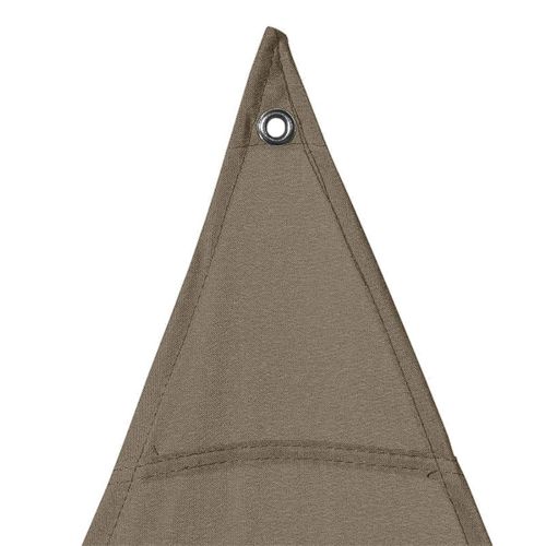Voile D'ombrage Triangulaire - Toile Solaire 2 X 2 X 2 M - Taupe