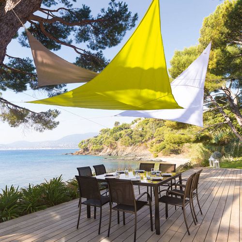 Voile D'ombrage Triangulaire - Toile Solaire 2 X 2 X 2 M - Taupe