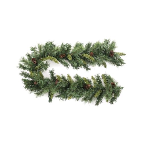 Guirlande Artificielle Sapin Vert Avec Pommes De Pin L 180 Cm