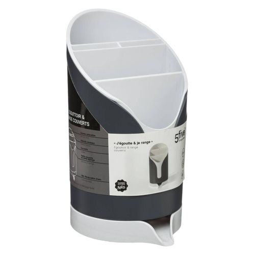 Égouttoir à Couverts Gris Anthracite Néo