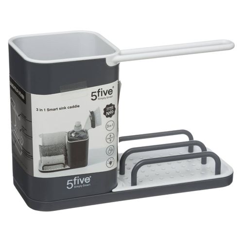 Organiseur D'évier 4en1 Gris Anthracite Néo