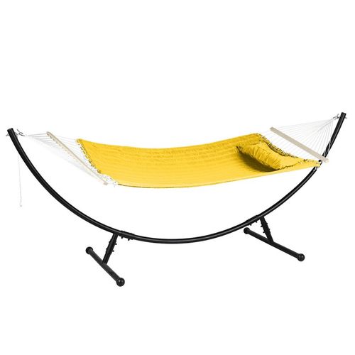 Toile De Hamac Matelassé Akio Jaune Sans Pied Hespéride - Jaune Moutarde