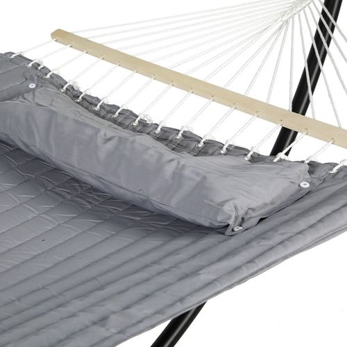 Toile De Hamac Matelassé Akio Gris Sans Pied Hespéride - Gris Clair