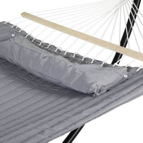 Toile De Hamac Matelassé Akio Gris Sans Pied Hespéride - Gris Clair