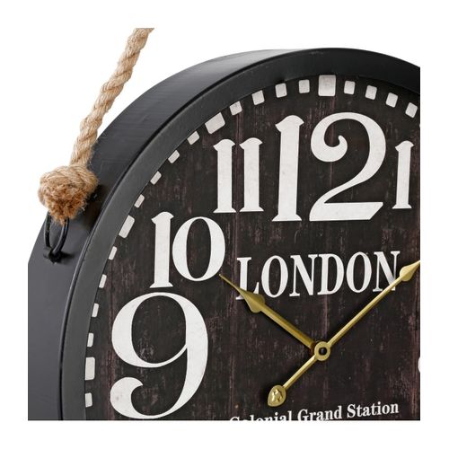 Pendule Murale En Métal Et Corde D 52 Cm