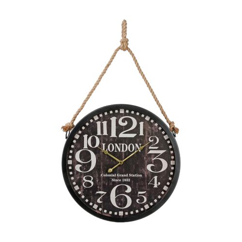 Pendule Murale En Métal Et Corde D 52 Cm