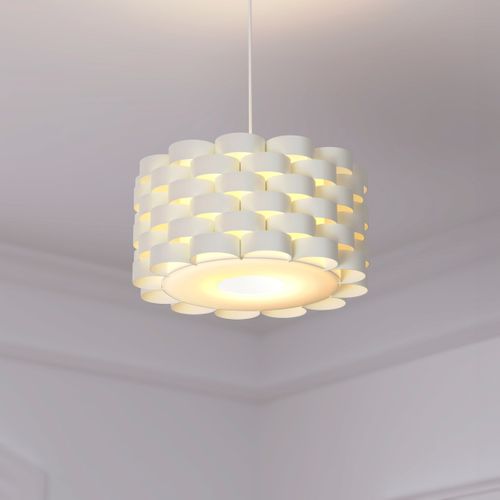 Luminaire Suspension Blanche D 42 Cm