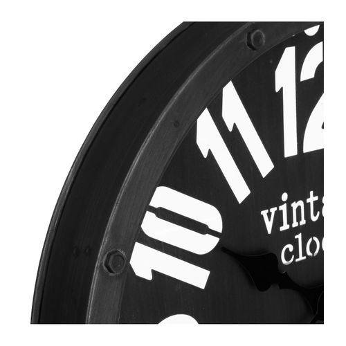 Pendule Murale En Métal Forme Gousset  D 45 Cm