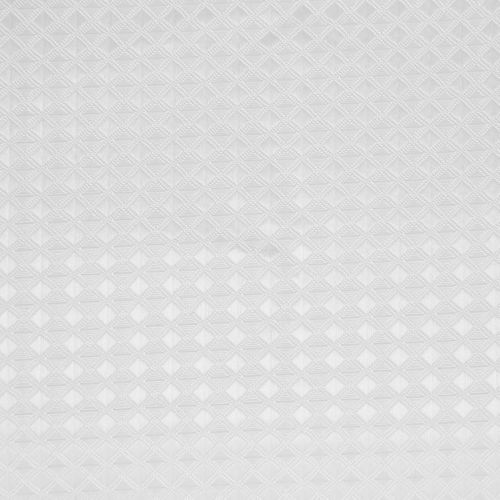 Rideau De Douche Blanc Déco Nid D'abeille 180 X 200 Anneaux Inclus