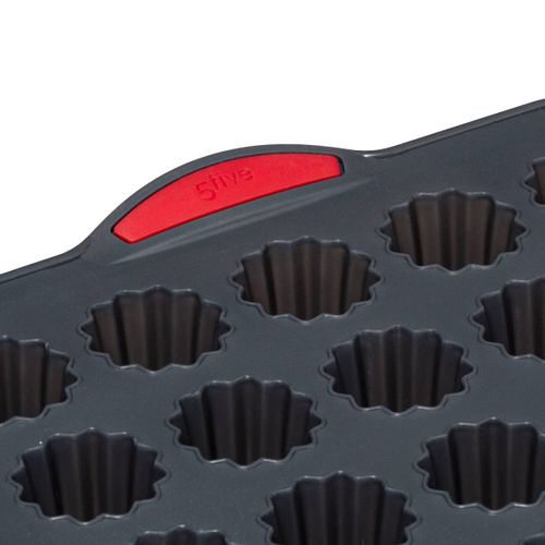 Moule 30 Cannelés Silicone- Noirrouge Silitop