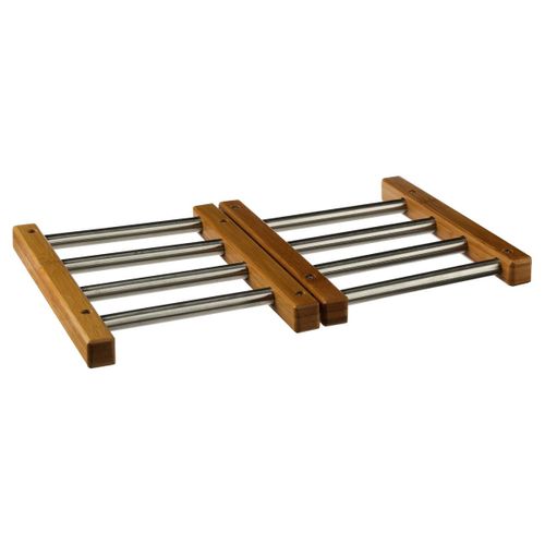 Dessous De Plat Extensible En Bambou Et Inox