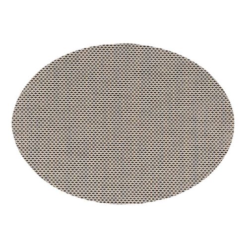 Set De Table Ovale "maoli" 35x48cm Noir et Naturel