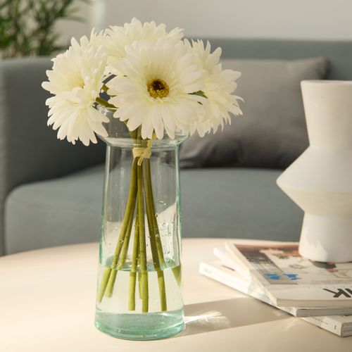 Bouquet H.26 cm GERBERA Blanc / Rose / Rouge