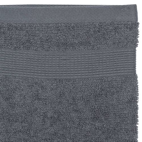 Lot De 2 Gants De Toilette En Coton Gris Foncé Tissu Éponge 15 X 21 Cm