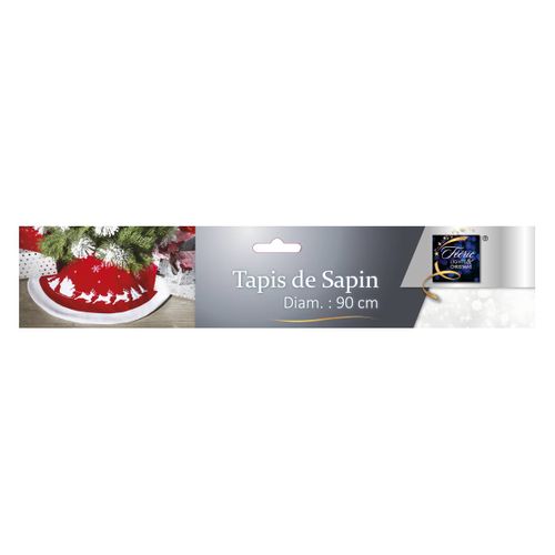 Déco De Noël Tapis Pour Pied De Sapin En Feutrine D 90 Cm