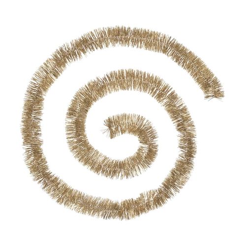 Guirlande De Noël Large 5 Cm Or Holographique Longueur 2 Mètres