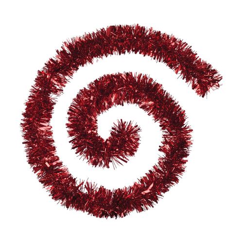 Guirlande De Noël Large 10 Cm Rouge Longueur 2 Mètres