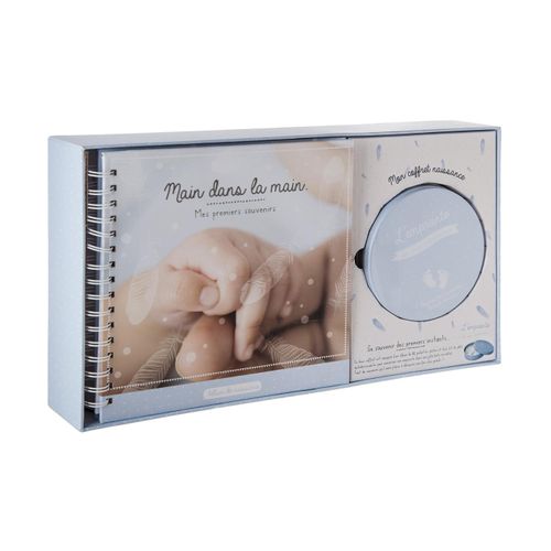 Coffret Naissance Album Photos Et Boîte à Empreinte