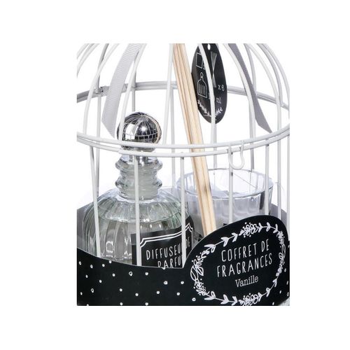 Coffret Senteur Romance Zen Cage En Métal , Diffuseur De Parfum Et Bougie Parfumée