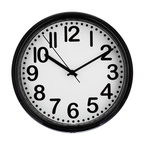 Pendule Murale Bord Arrondi D 22 Cm