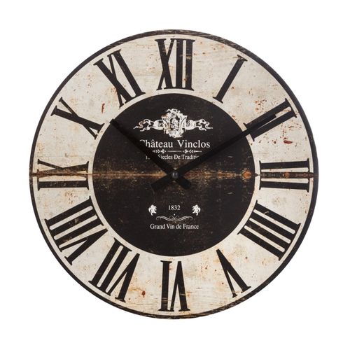 Pendule Murale En Bois D 28 Cm