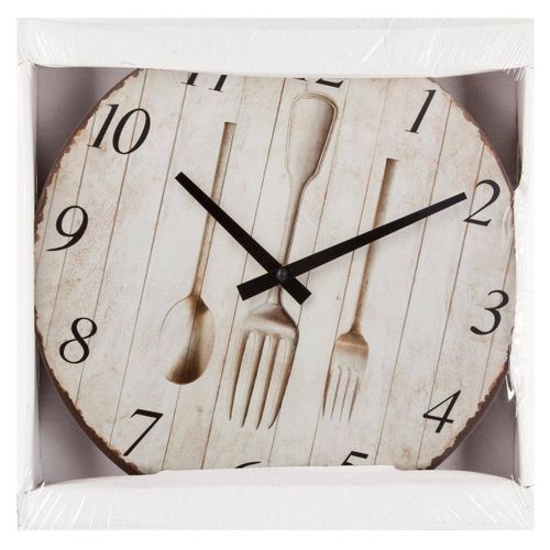 Pendule Murale En Bois D 28 Cm