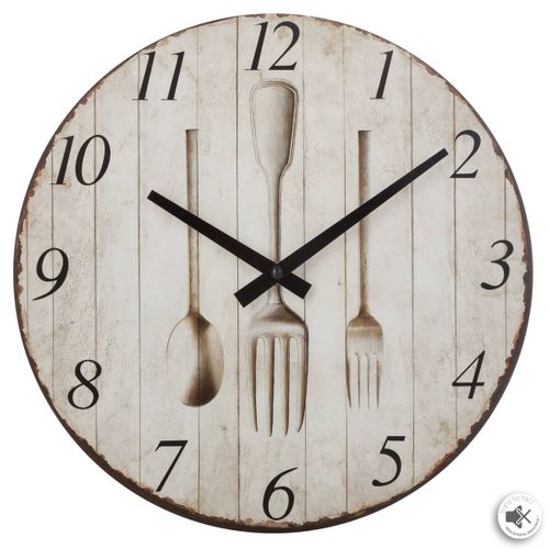 Pendule Murale En Bois D 28 Cm