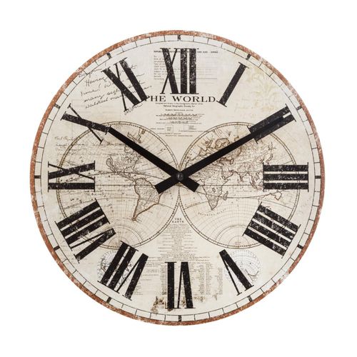 Pendule Murale En Bois D 28 Cm